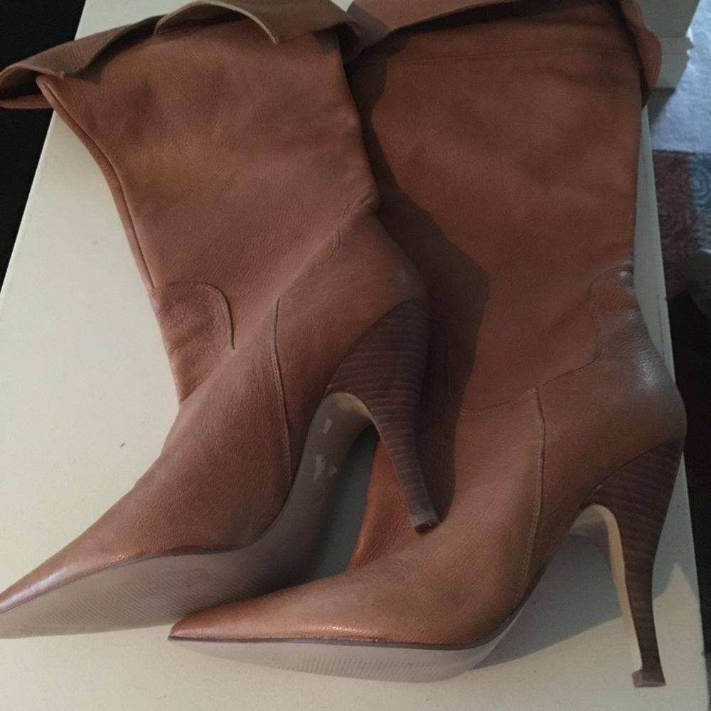 Soft leather boots